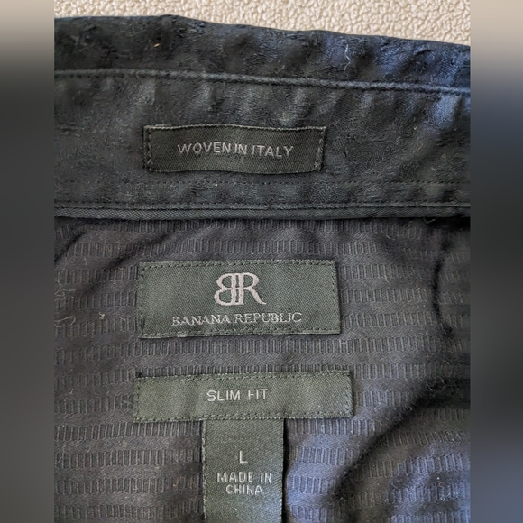 Men's Banana Republic black dress shirt - Picture 5 of 6
